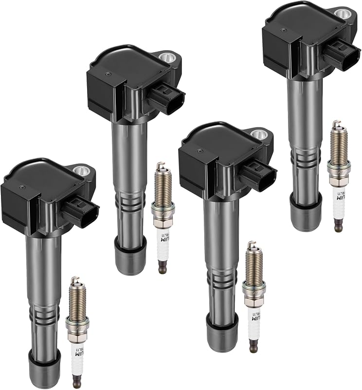 Kit de Bobinas de Ignição UF712 e Velas de Iridium 93501 BDFHYK para Acura e Honda 2.4L – 8 peças