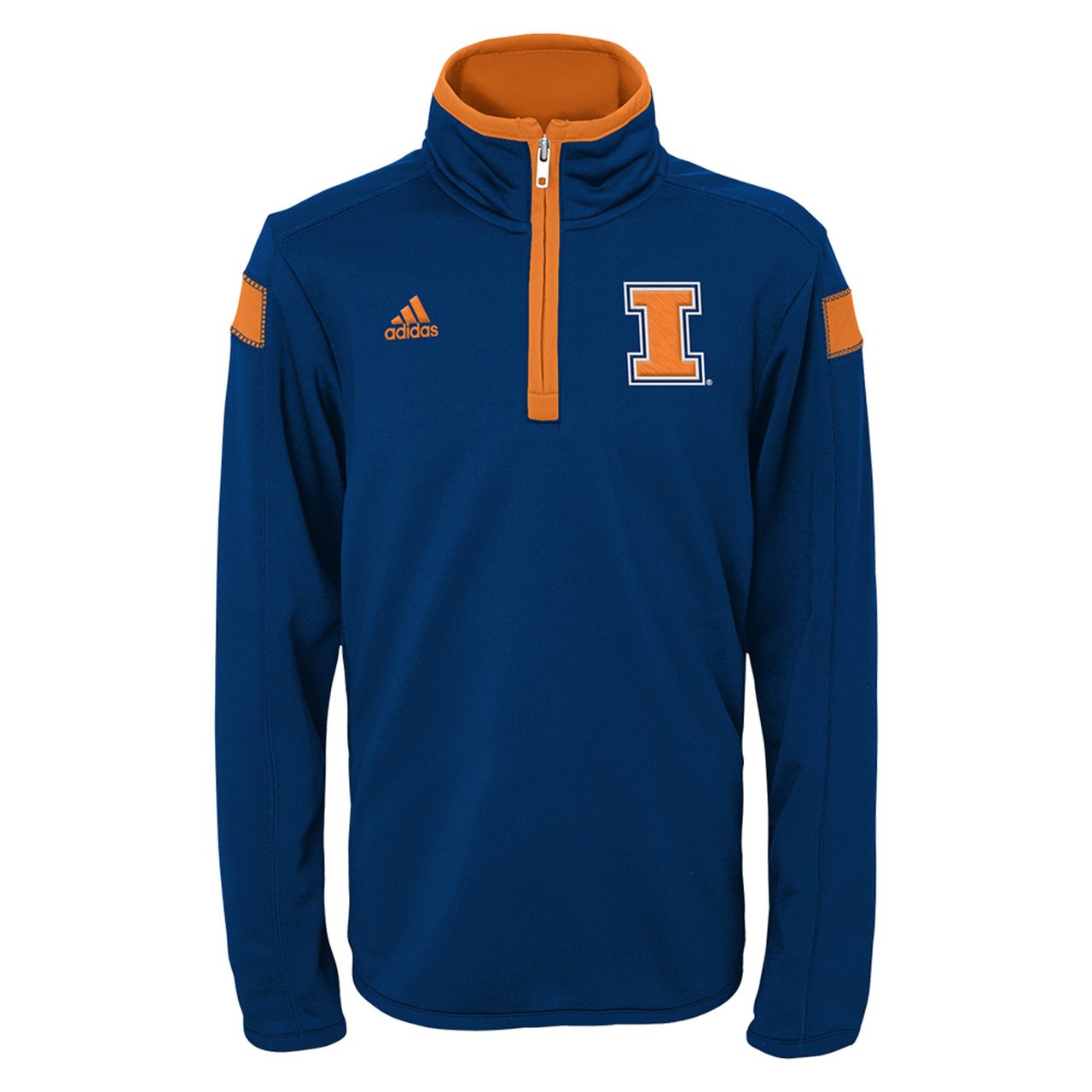 adidas Illinois Fighting Illini Youth Shockline Coaches Jacket - Navy