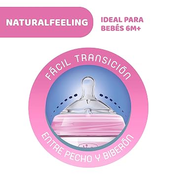 Chicco Natural Feeling 6 Months + Baby Bottle 330ml