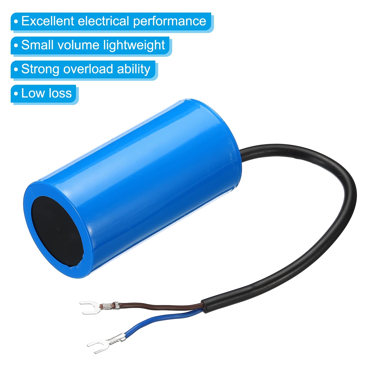 PATIKIL CBB60 10uF Run Capacitor 450V AC - 2-Pack For Motors, Water Pumps, Washing Machines (60x35mm)