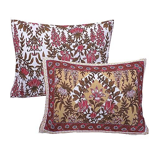 Image of Braise Premium 100% Pure Cotton | Double Bedsheet | King Size 100 x 108 inch with 2 Pillow Covers - GLRY02 (Brown)