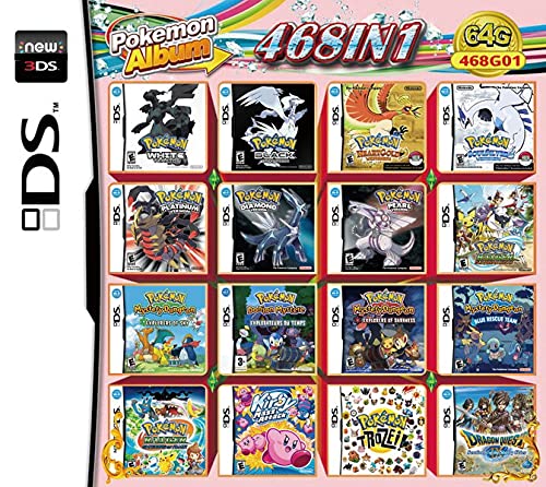 468 in 1 Game Cassette, NDS Game Pack Card DS Game Compatible Super Combination NDS DS 2DS New 3DS XL
