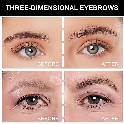 Miniatura 10 de Kit de jabón para cejas, 2 unidadesjuego de cera para peinar la congelación de cejas, impermeable, de larga duración, gel de tinte transparente,