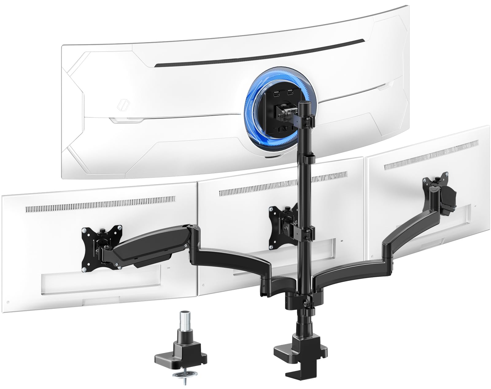 PUTORSEN Quad Monitor Mount 49 Inch