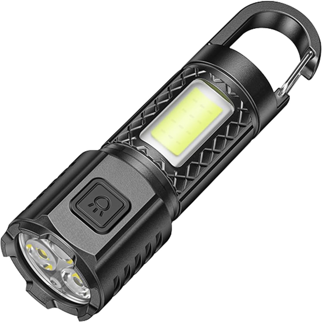 Flashlight, Compact (2025 Improved Version, Ultra Bright LED Lights), Equipped with Powerful High Brightness Chip, Flashlight 3 Modes Dimming, COB Light, Type-C Rechargeable, Handy Light, Waterproof