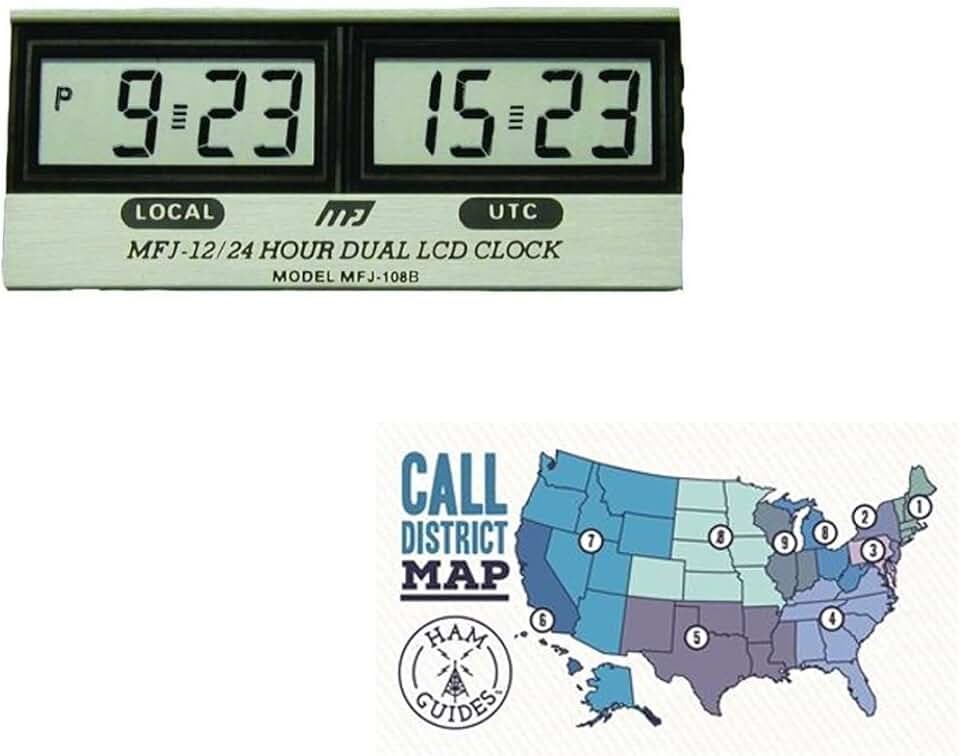 dual time zone clock