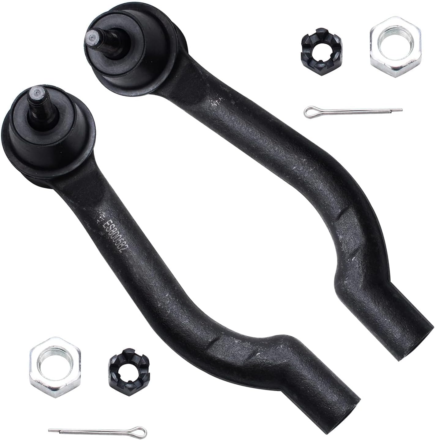 Detroit Axle - Front Tie Rods for 2008-2013 Nissan Rogue, 2014-2015 Rogue Select, 2 Outer Tie Rod Ends Set 2009 2010 2011 2012 Replacement