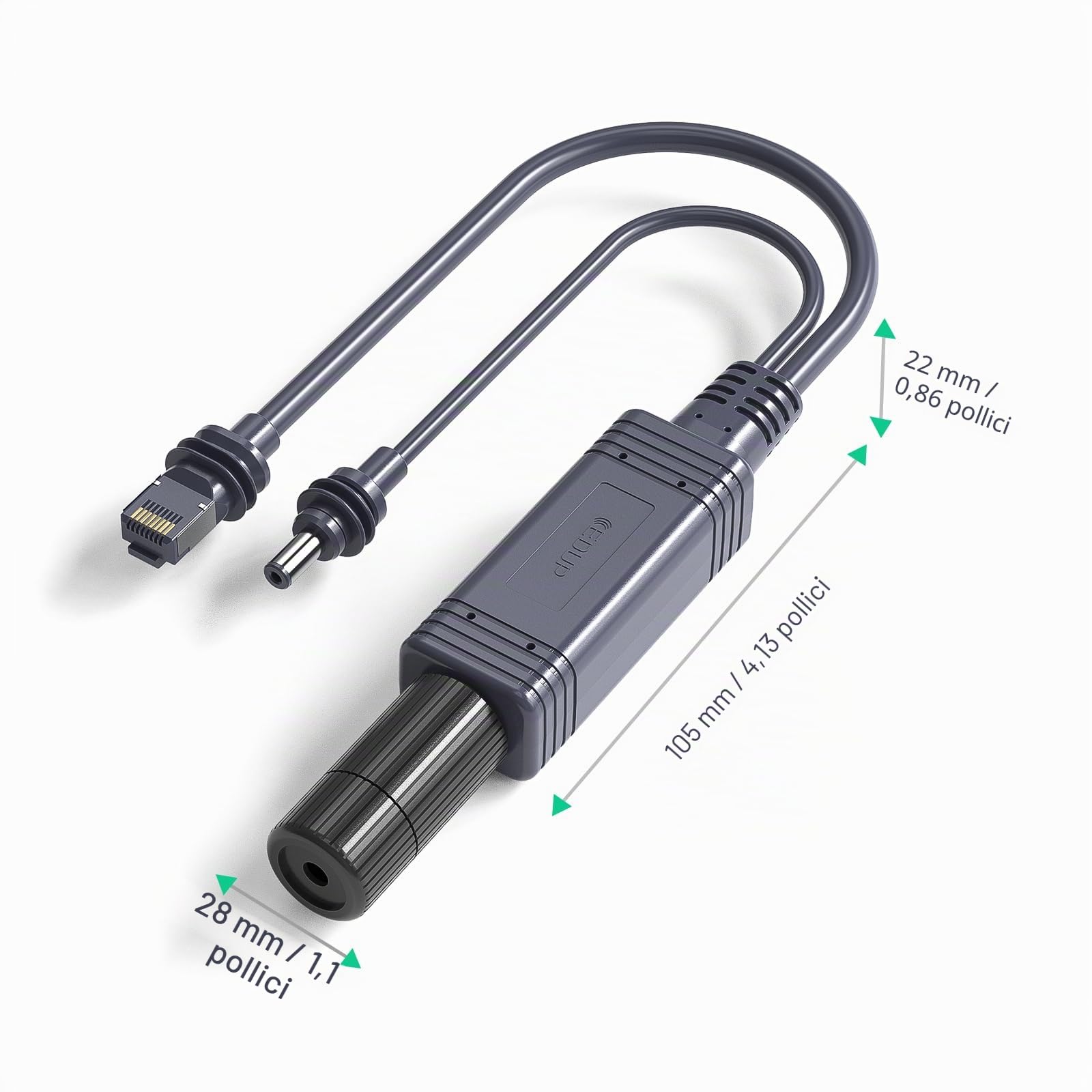 Starlink - Mini splitter PoE – Cavo adattatore Ethernet Starlink impermeabile IP68 con adattatore Starlink RJ45 e DC splitter per mini piatti Starlink, ideale per uso interno ed esterno