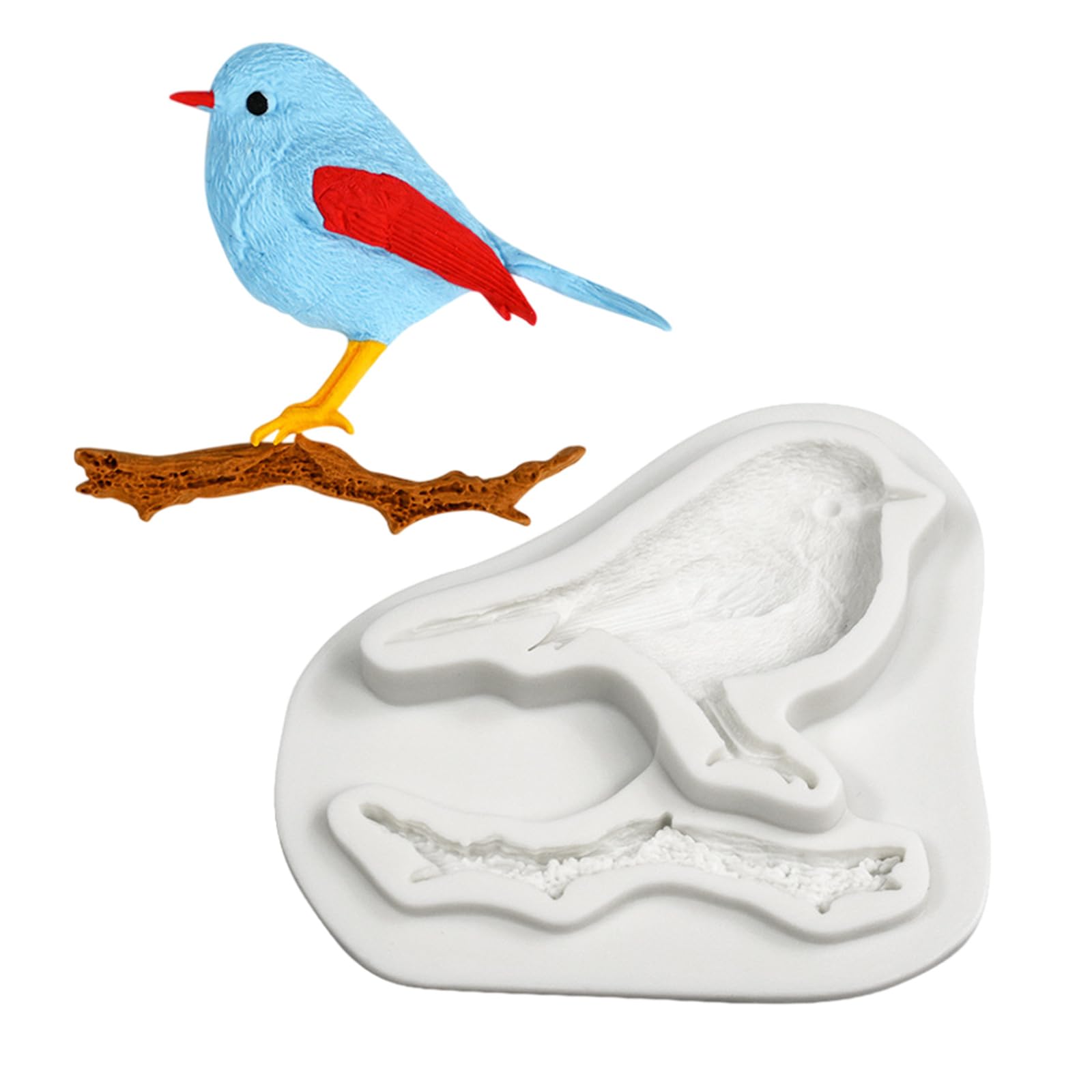 Kalttoy Sparrow Bird Fondant Cake Decorating Molds Silicone Molds Bird Pattern Chocolate Holiday Dessert Cake Baking Tool Nonstick Chocolate Mold Nonstick Baking Tool Easily To Clean