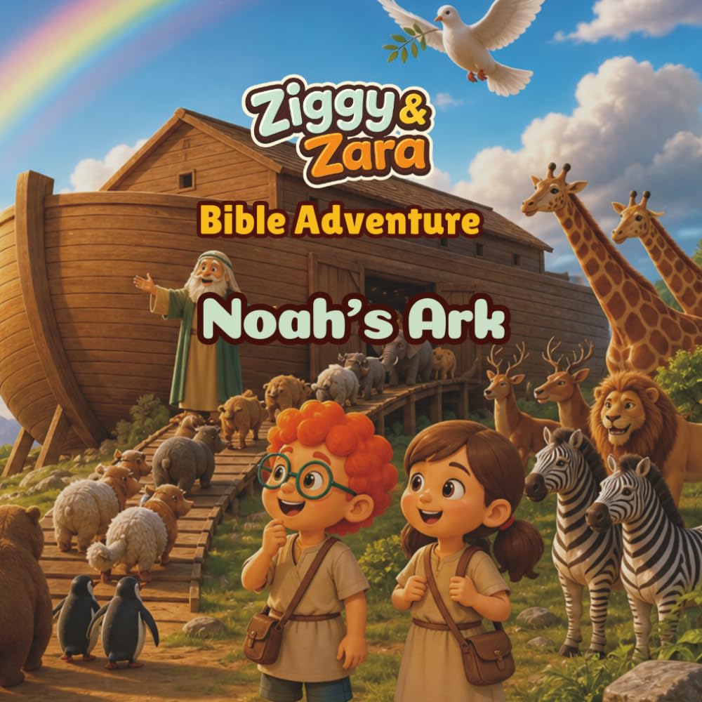 Ziggy & Zara Bible Adventure: Noah’s Ark: A Christian Bible Story, Coloring, and Activity Book for Kids About Obedience, Trust, and God’s Promises