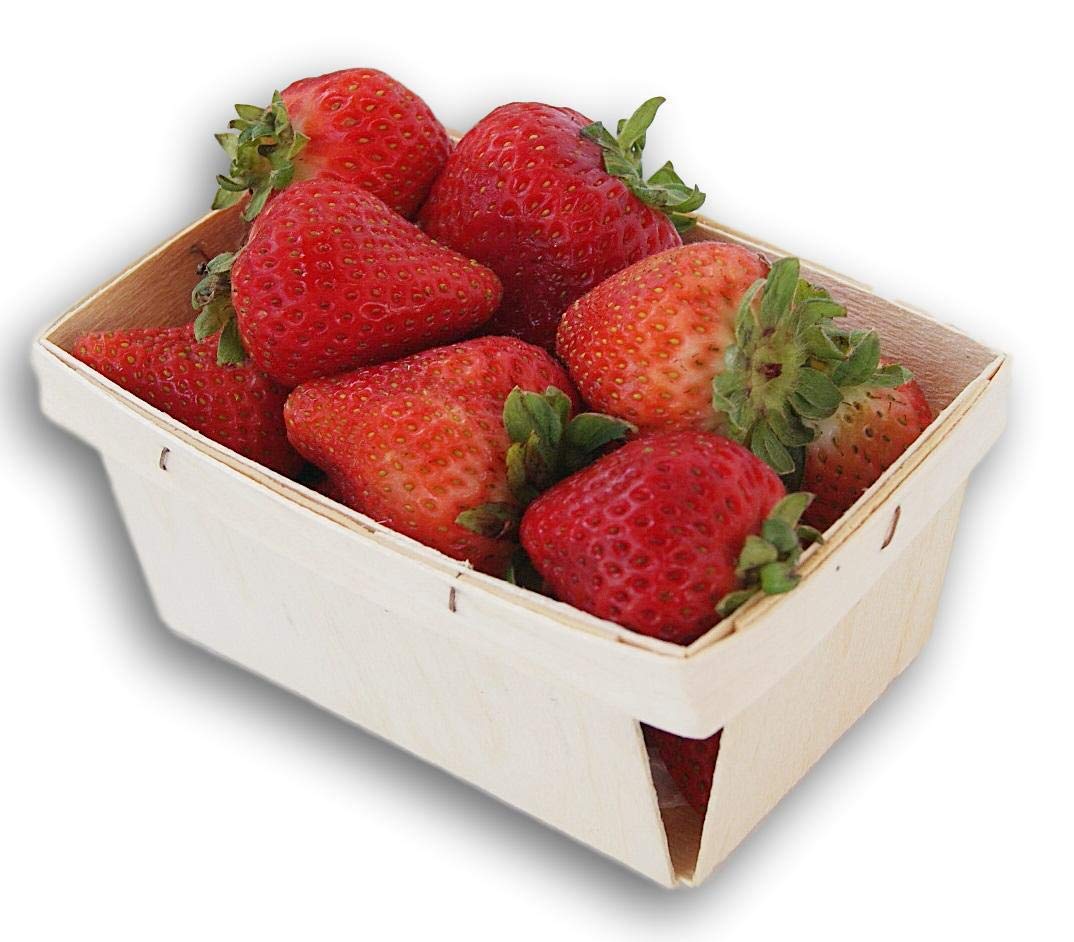 Prоduсt Dеаl Pint Rectangular Vented Wooden Berry Baskets - Set of 6