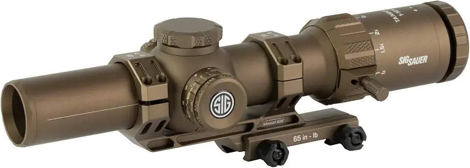 Sig Sauer Tango-MSR LPVO 1-10x28mm 34mm Tube BDC-10 Reticle with Alpha-MSR Mount