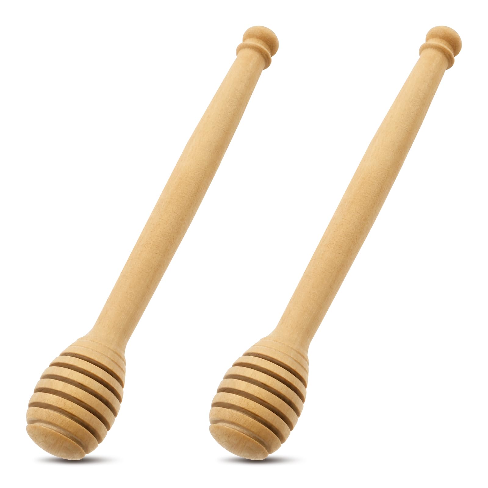 Olive Honey Dippers Kit, Easy to Clean Wood Honey Dipper Sticks Set, Multipurpose Ergonomic Wood Stirring Tool for Kitchens Use