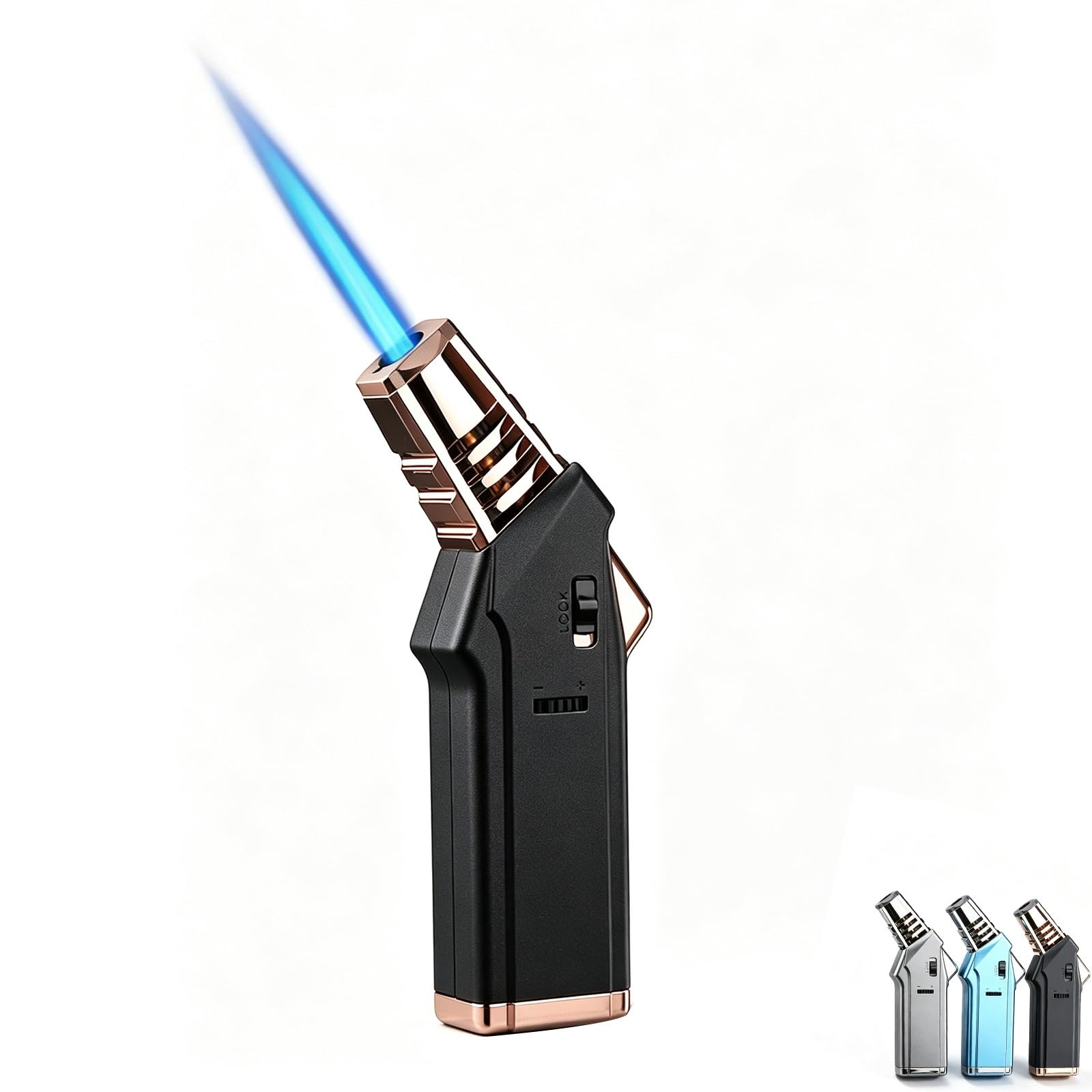 JHCYDM Metal butane windproof lighter, torch lighter