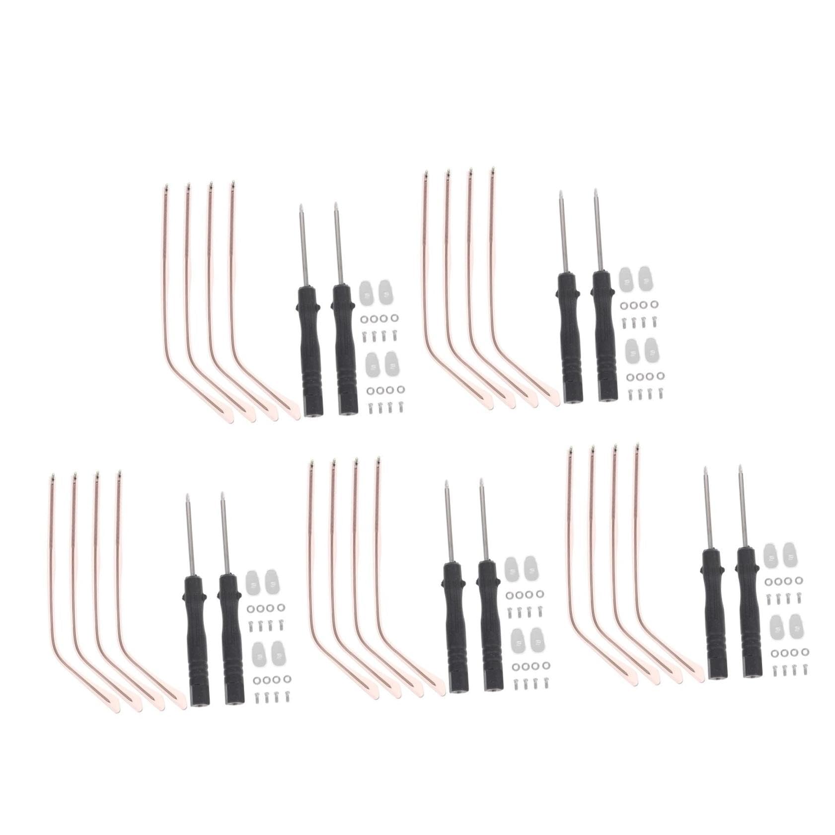 Kit de réparation pour lunettes Healvian : 10 ensembles de bras en métal pour usage quotidien