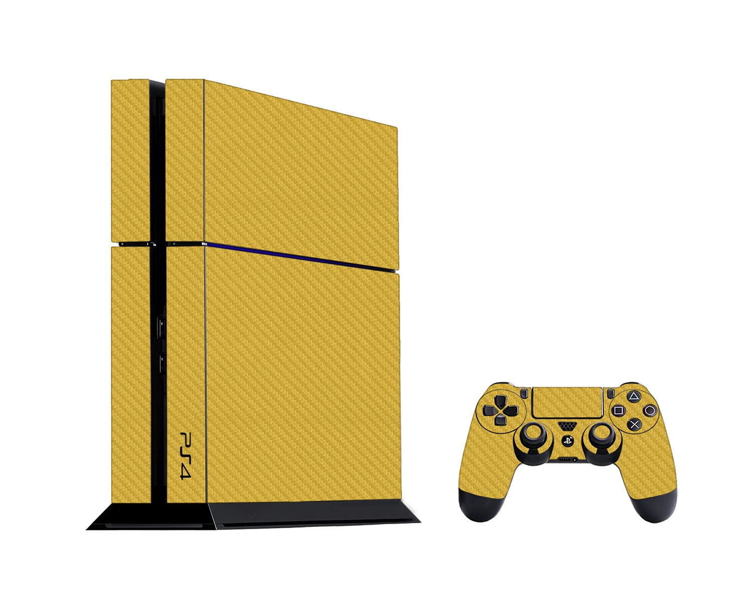 GADGETS WRAP Premium Material Controller & Console Skin Vinyl Decal Sticker Compatible with PS4 - Gold Carbon (B09GFFW41M) Amazon Price History, Amazon Price Tracker