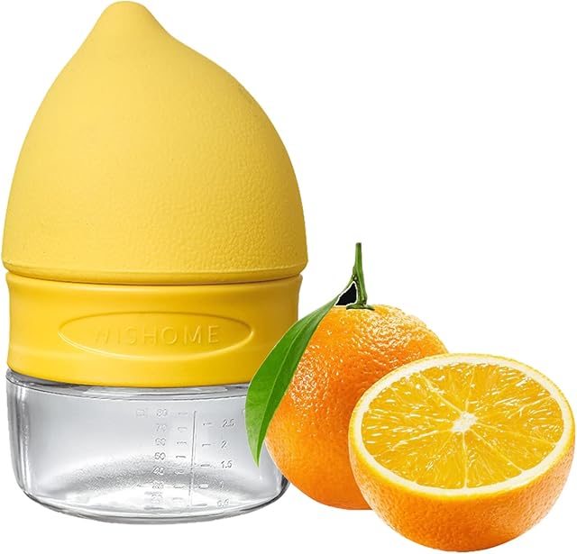 TENTA TENTA KITCHEN 3-in-1 Citrus Orange Juicer Lemon Manual Hand Squeezer with Built-in Measuring Cup Grater Multi-function Hand Juicer, 4.92 x 2.95 inch