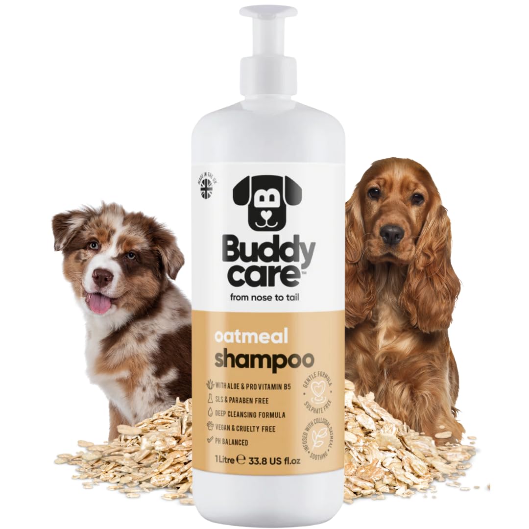 Buddycare Oatmeal Dog Shampoo for Smelly Dogs (16.90oz) - Hypoallergenic & Itch Relief Formula, Gentle on Sensitive Skin, Includes Dog Shampoo and Conditioner - Essential Dog Grooming Supplies — view 27