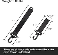 Vista 4 de Mosquetones tácticos de nailon con clip de engranaje de 2 pulgadas, soporte para cinturón táctico, llaveros militares, anillo de utilidad para EDC