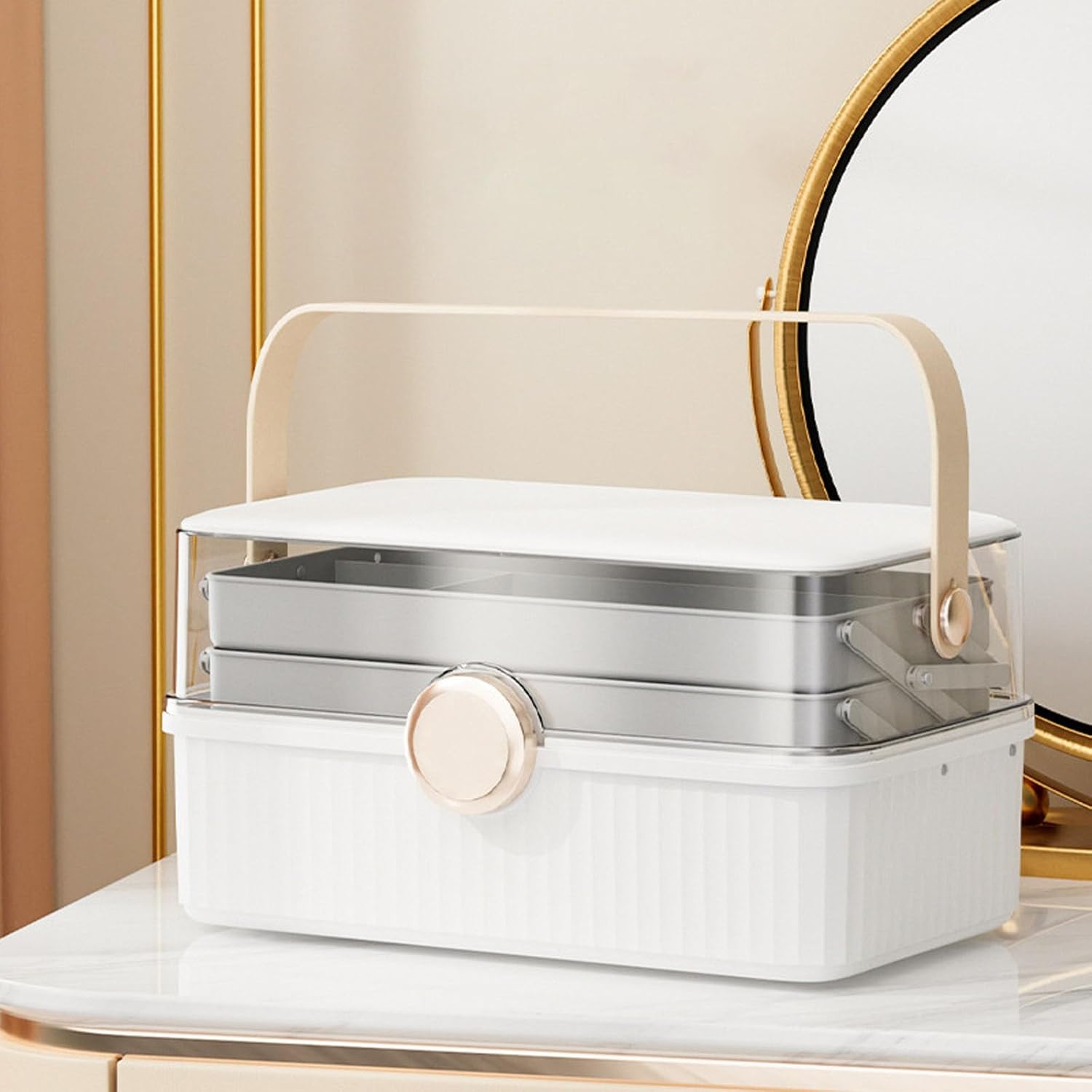 Jewelry Storage Box Multi-layer Multifunction Storage Container Boxes For Outdoor Children Hair Accessories Headband