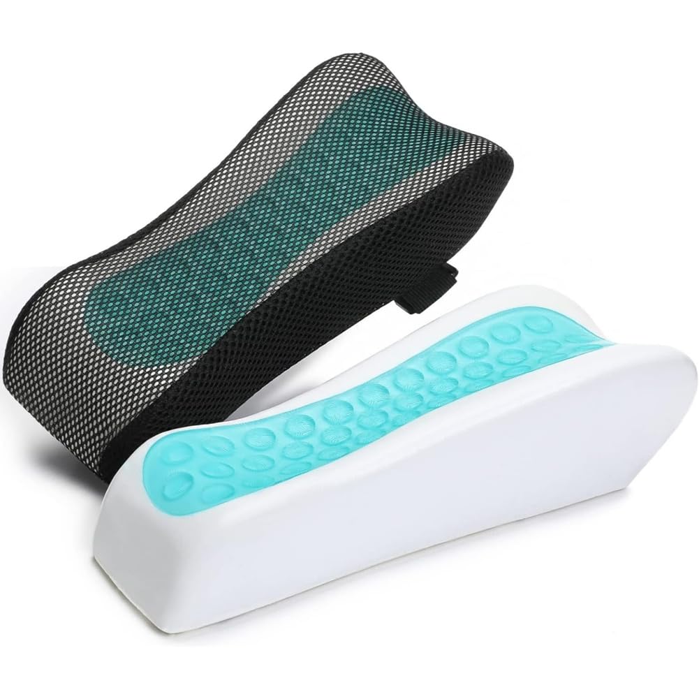 IJSDNVJNDX Ergonomic Chair Armrest Cooling Gel Pads Elbow Pillow Pressure Relief Gaming Chair with Memory Foam
