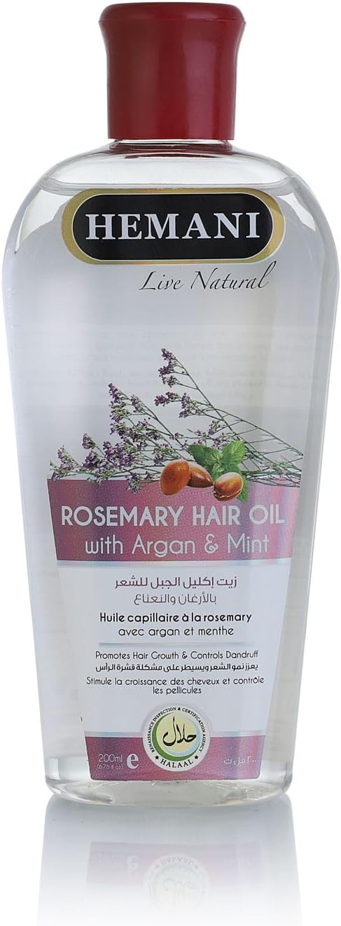 Rosemary Hair Oil for Growth, Strength and Shine, Rosemary Infused Formula I 6.76 FL Oz (200ML)