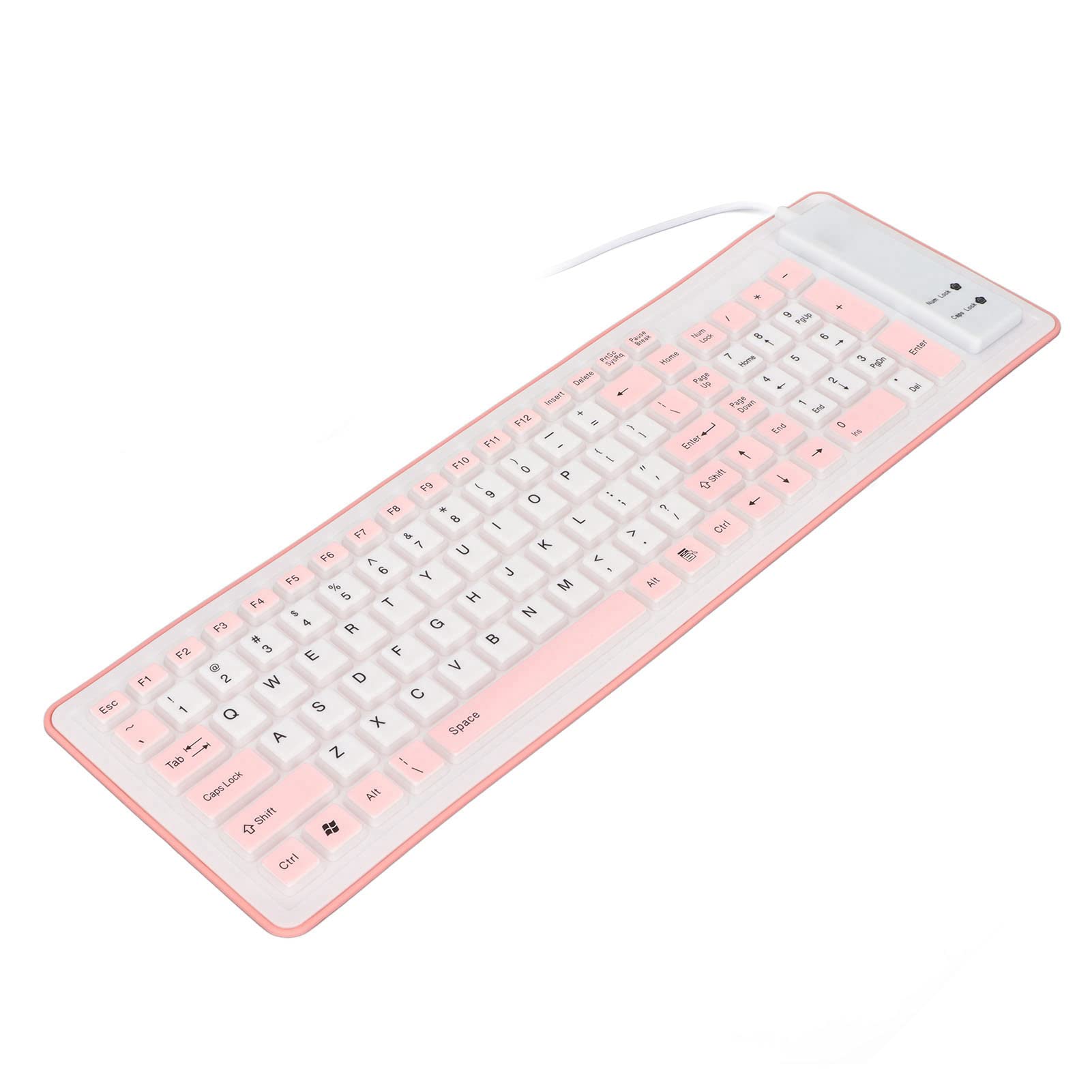 Estink Kabellose Silikontastatur – Wasserdicht, Faltbar & Leise (103 Tasten, 2,4 GHz, Blau)