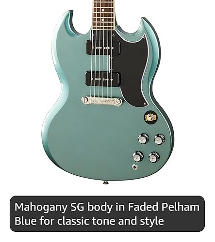 Amazon.com: Epiphone SG Special P90, Faded Pelham Blue : Musical