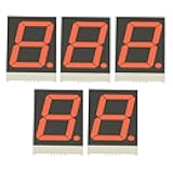5Pcs 1.8inch LED Display 7 Segment 1 Bit Digit Tube Red Common Cathode Digital 1.8 inch led 7segment