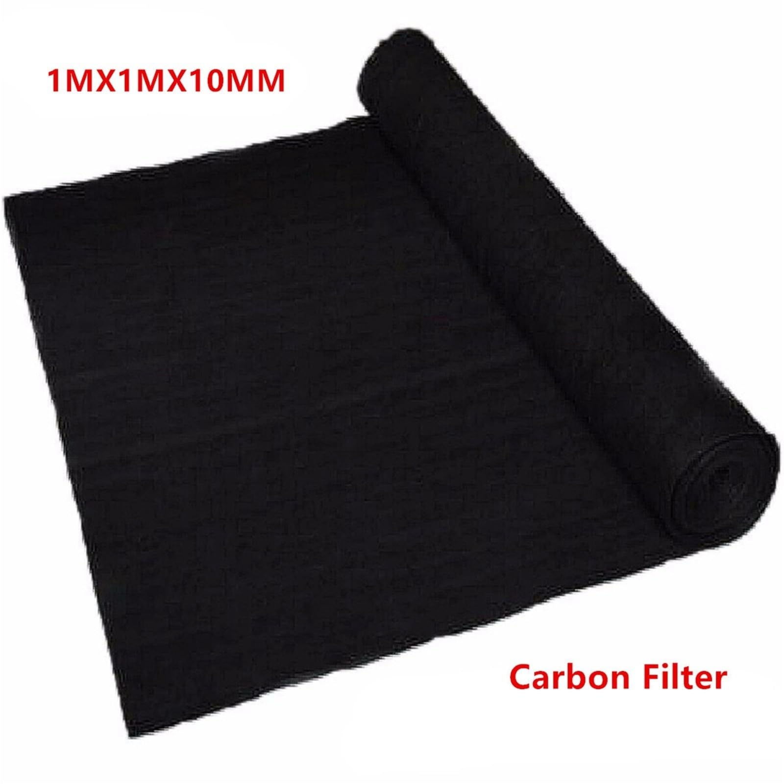Filtro a Carboni Attivi Tessuto filtrante dell'aria HEPA a carbone attivo | Casa Nera 1x1m Spessore 3mm(10MM)