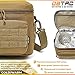 DBTAC Tactical Lunch Bag (Tan) + Tactical Gun Case Bag XS (Tan), Waterproof & Sturdy Material, Multi-Functional Military Style Design