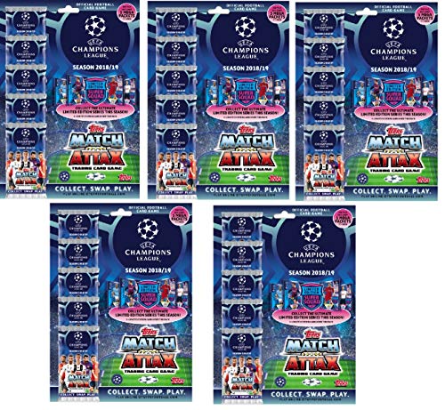 Topps 2018-19 Match Attax Champions League Cards - 24-Pack Box (15 Cards per Pack) (Total of 360 Cards) Look for Superstars Messi, Ronaldo, Mbappe, Neymar, Pogba, Salah, Pulisic & More!