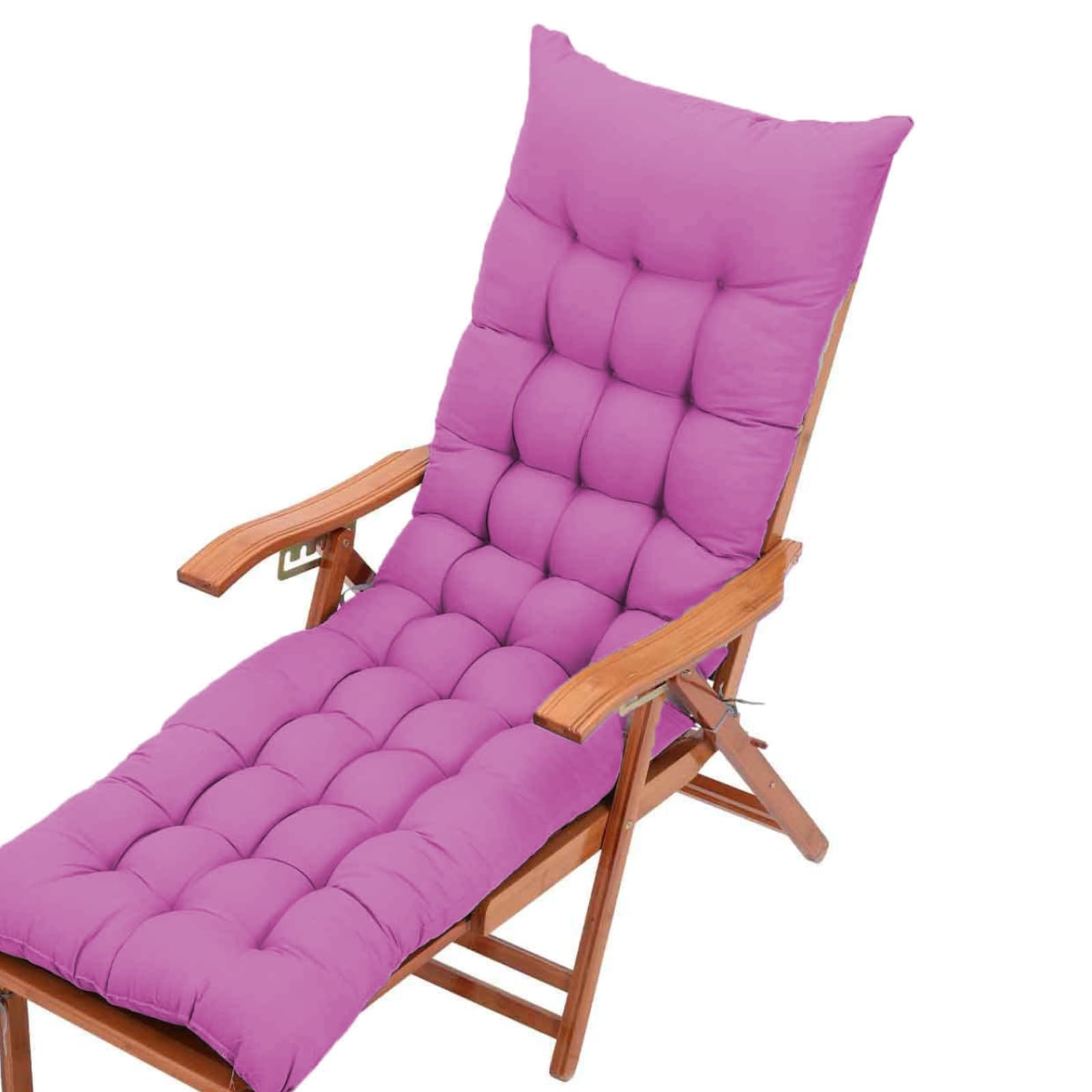 KYMMPL Durable Thick & Comfortable sun lounger cushion Garden Steamer Sunlounger Replacement Pad Outdoor & Indoor Sun Lounger Recliner Cushion Patio Furniture Cushion (Lavender Violet,110 * 45)