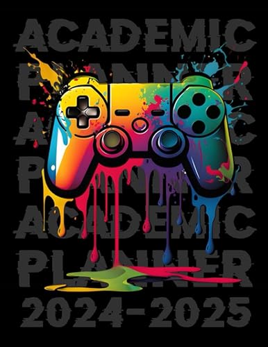Academic Planner 2024-2025 Gamer: With Daily &amp; Weekly and Monthly Spreads, Habit Tracker, To Do List, Study &amp; Assignment Tracker and Homework ... | Gamer Cover Design for Video Games Lovers.