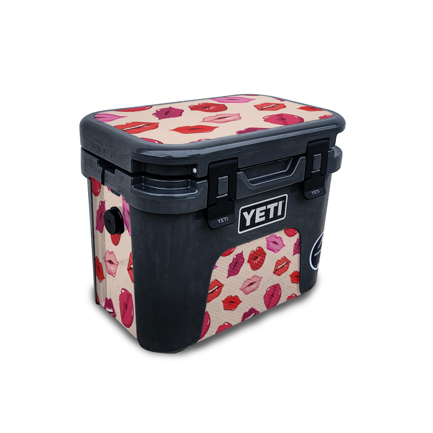 Carbon Fiber Skin Compatible with Yeti Roadie 15 Hard Cooler - Many Kisses - Premium 3M Vinyl Protective Wrap Decal Cover - Easy to Apply | Crafted in The USA by MightySkins