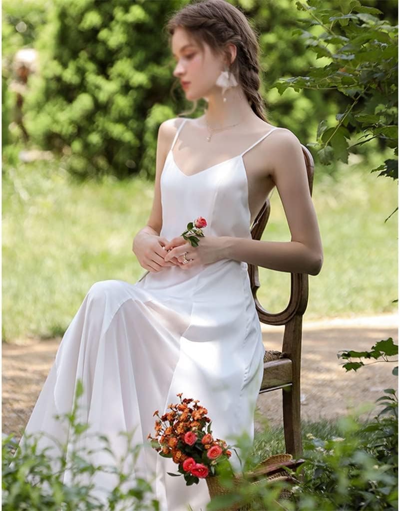 Morning gown bride thin ice silk pures lust suspender gown wedding pajamas