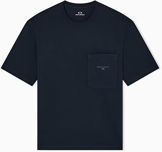 Armani Exchange Herren Pocket Text Logo Tee T-Shirt (1er Pack)