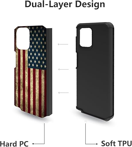 Miniatura 5 de Funda diseñada para Moto G Stylus 5G 2023, híbrida de policarbonato duro y silicona suave de doble capa a prueba de golpes, funda protectora para