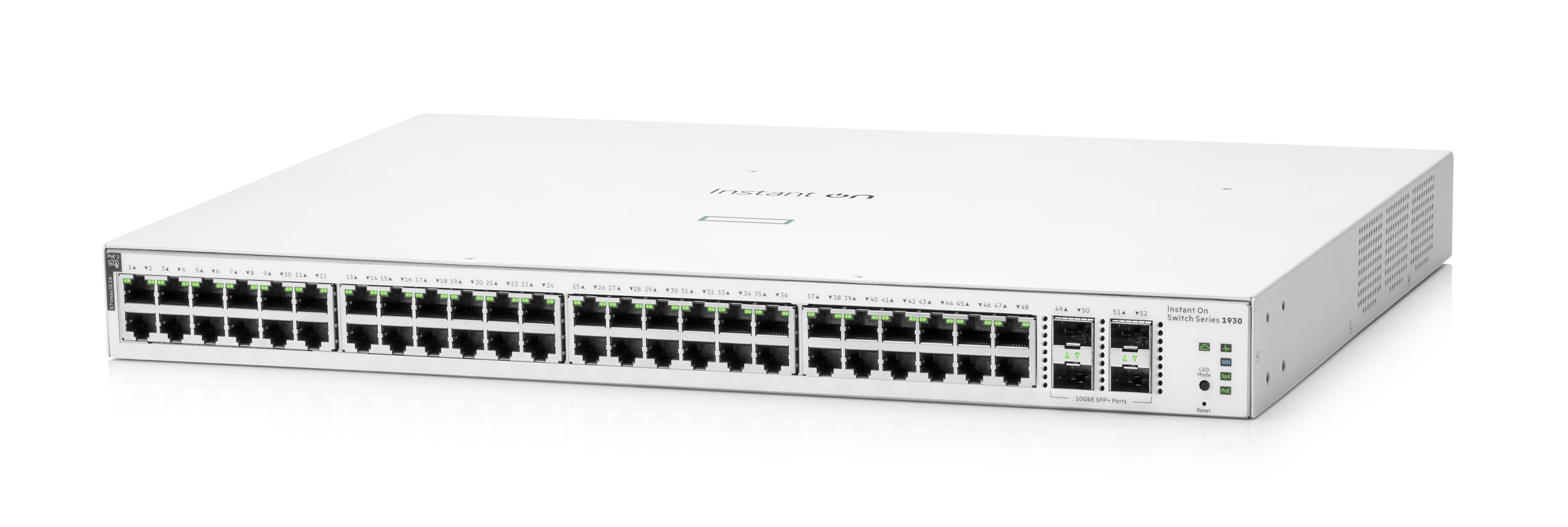 Hpe Aruba Networking Aruba Instant On 1930 48g Class4 Poe 4sfp/sfp+ 370w Gestito L2+ Gigabit Ethernet [10/100/1000] Supporto Power Over Ethernet [poe