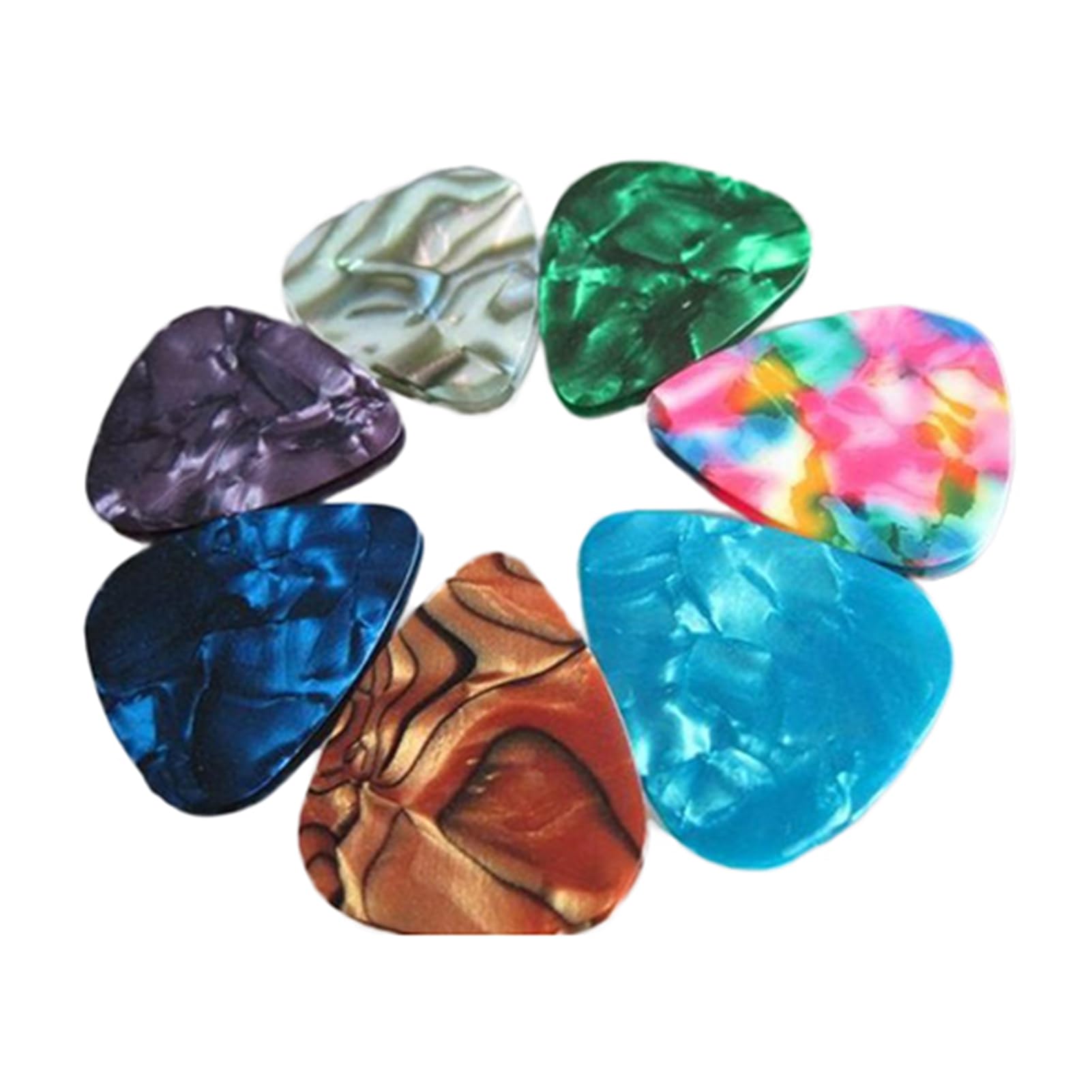 matumou 20 Pcs Thin Acoustic Electric Guitar Picks Plectrum 2 Thickness 0.46mm/0.71mm