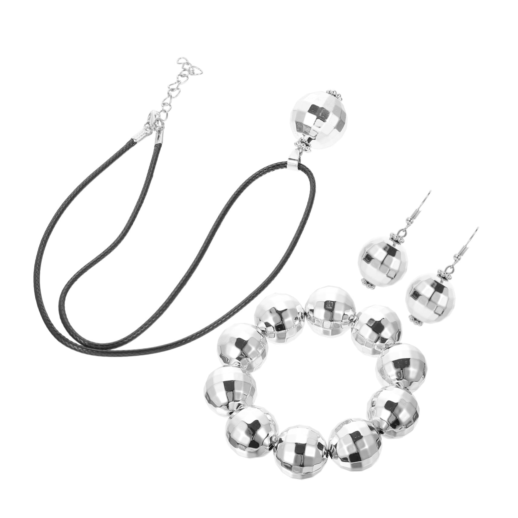 Ipetboom 1 Set Disco Necklace for Party Decorations Disco Ball Jewelry Pendants Creative Accessories for Dancing Events Eye Catching Style for Any Occasion