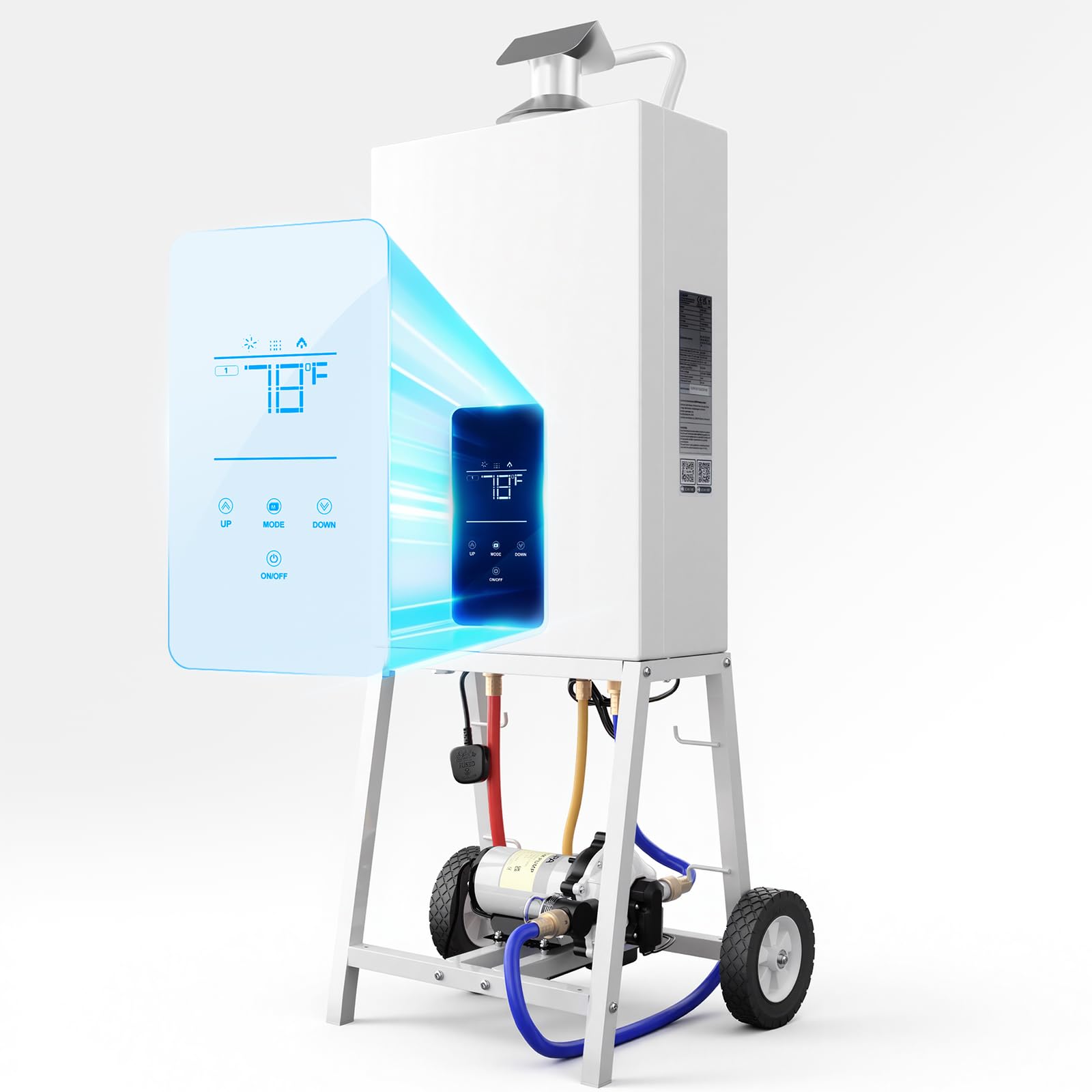 SUPA Poolheizung, Der Weltweit Schnellste Tragbare Hot Tub Und Aufstellpool-HeizgeräT, Mit Heizungssteuerung Und RäDern, Nutzt Propangas, Eine Energieeffiziente Leistung