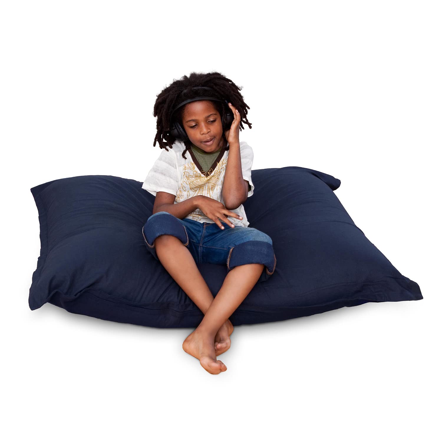 SMOOTHY Original Cotton Junior Indoor XL Pouf géant 250L Coussin de siège Fauteuil en Coton ; Parfait pour Les Enfants