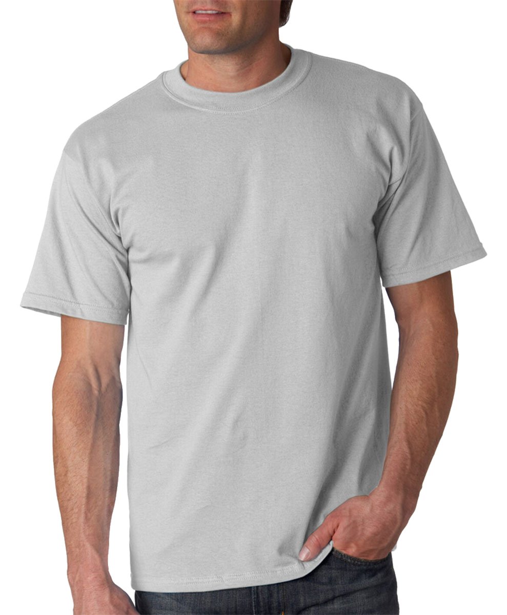 Gildan Men's Ice Grey Ultra Cotton Short Sleeve T-Shirt (2Xl) (Ice Grey)