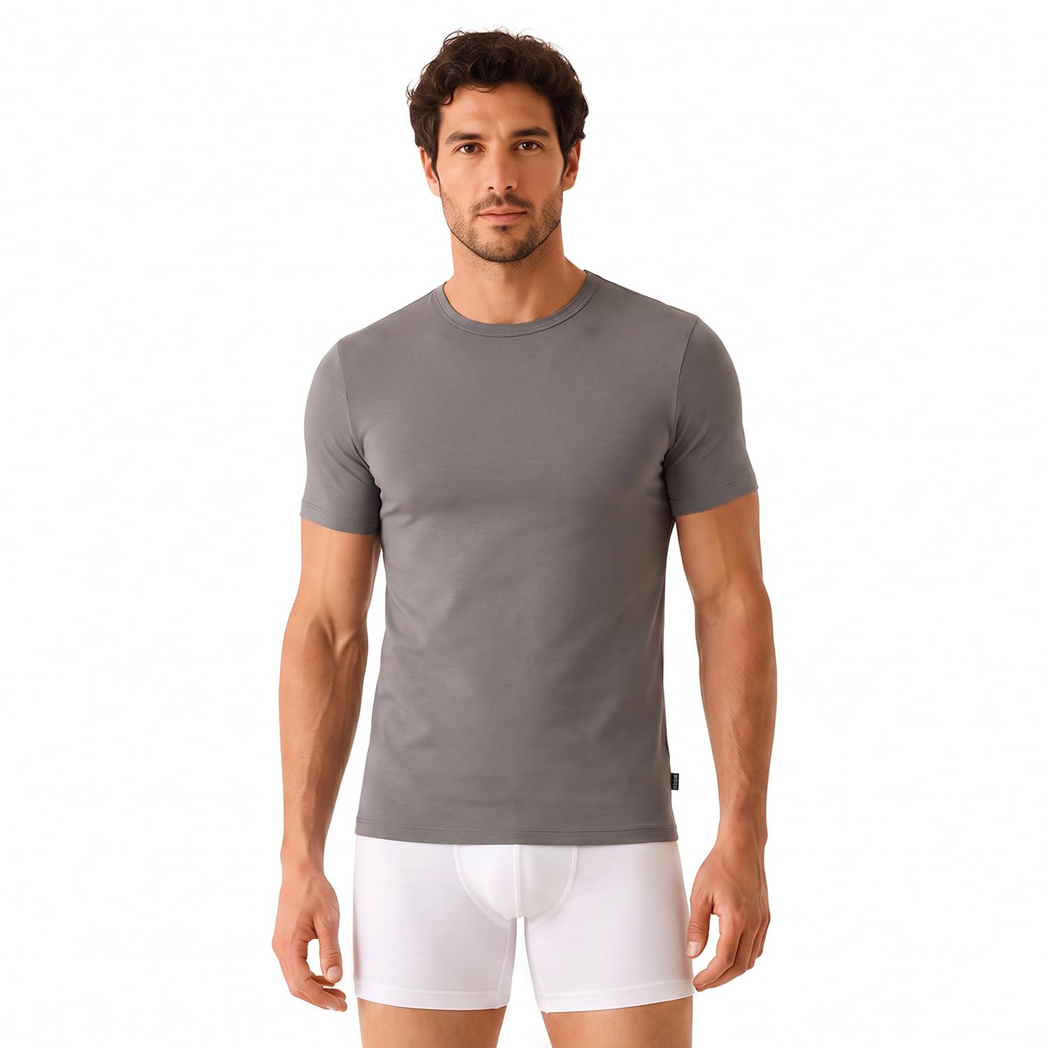 Boss Tshirt RN 3p Bamboo 10270020 0 Underwear_T_Shirt Hombre
