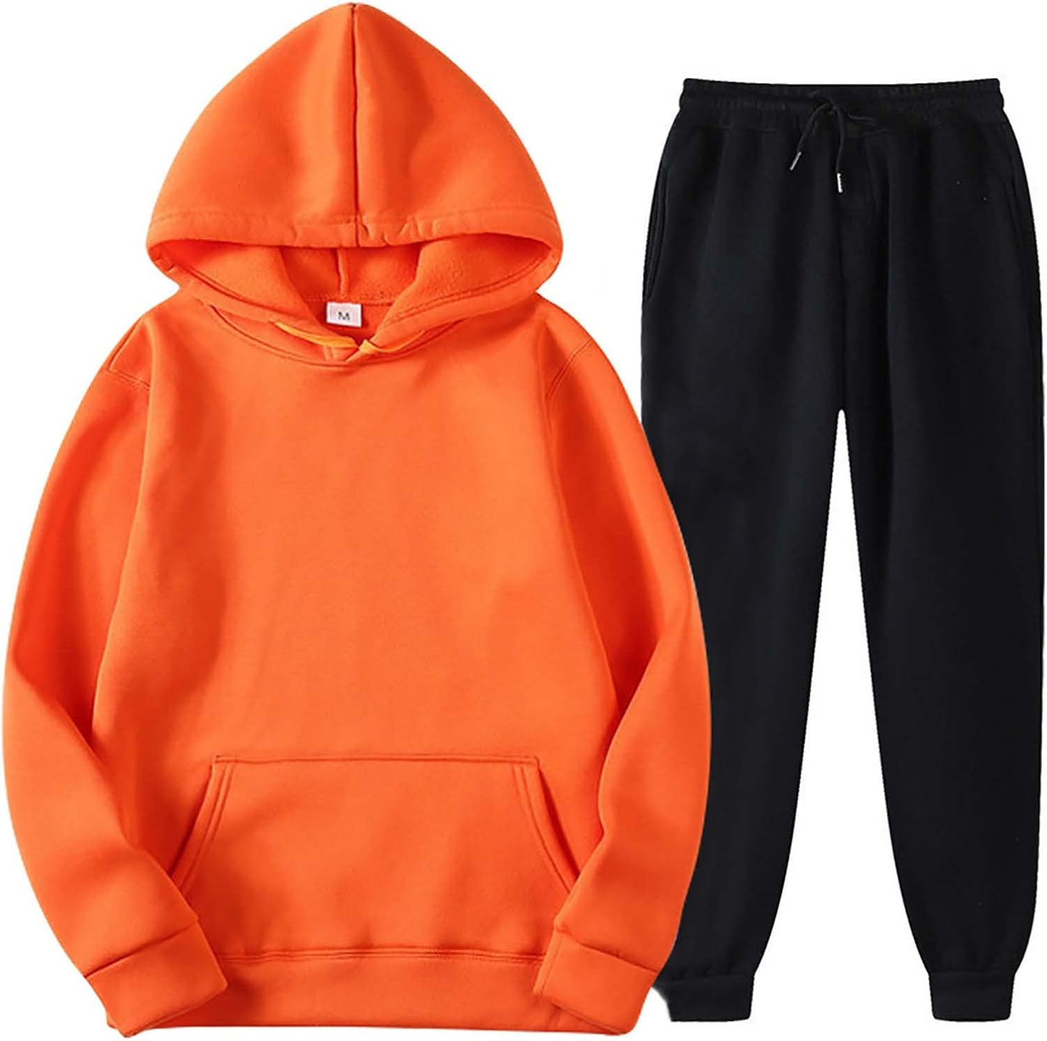 2 Piece Outfits For Women Pants Sets Dressy Casual Plain Long Sleeve Pullover Crewneck Hooded Sweatshirts with Pockets : Clothing, Shoes & Jewelry