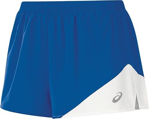 ASICS Women's Gunlap 1/2 Split Shorts, Royal/White, X-Small