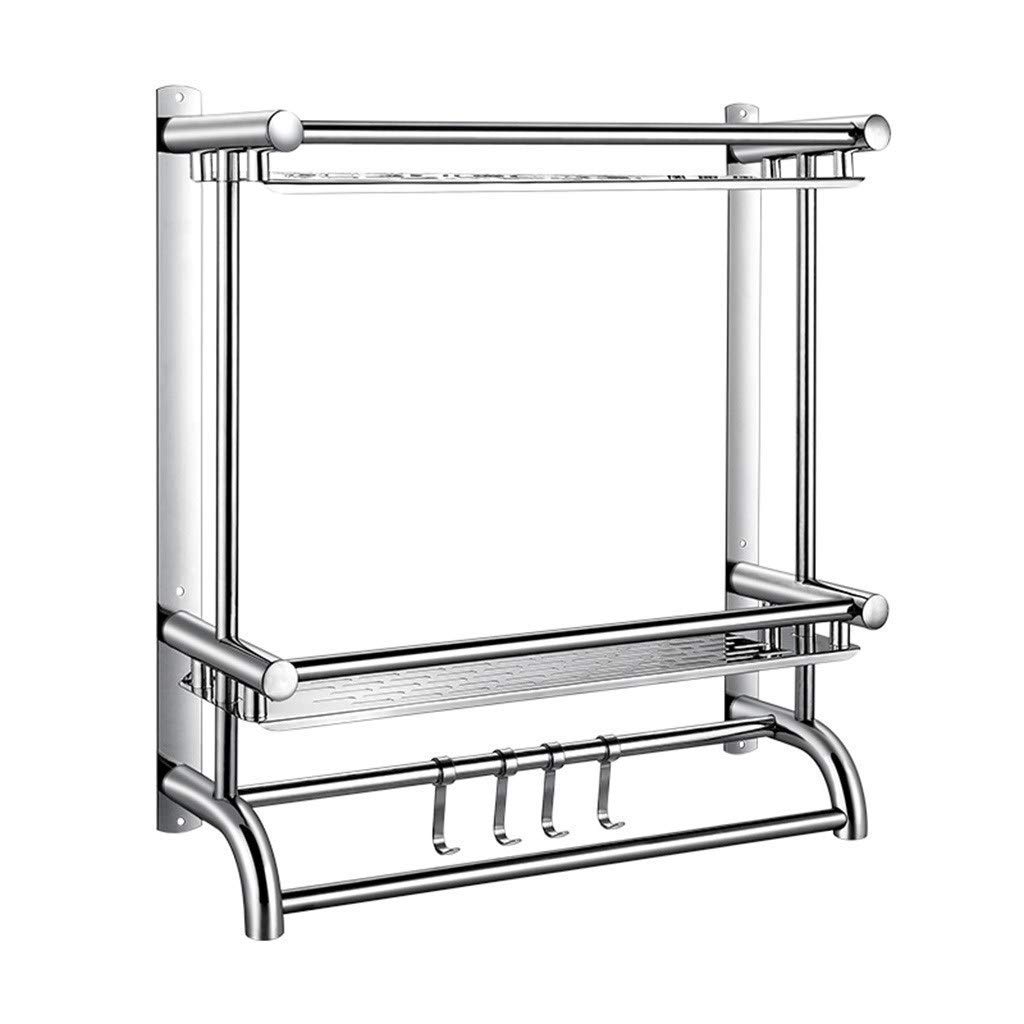 Porte-serviettes salle de bain SUS 304 en acier inoxydable au design mural premium