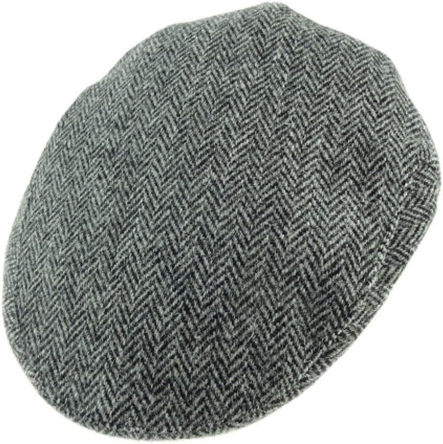 Harris Tweed County Cap Green Check