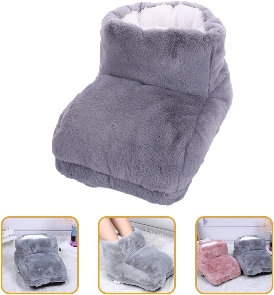 CALLARON USB Heated Foot Warmer Shoes Fast Heating Pad for Winter Under Desk Electric Heating Slippers for Home Office Dormitory Use Feet Warmer for